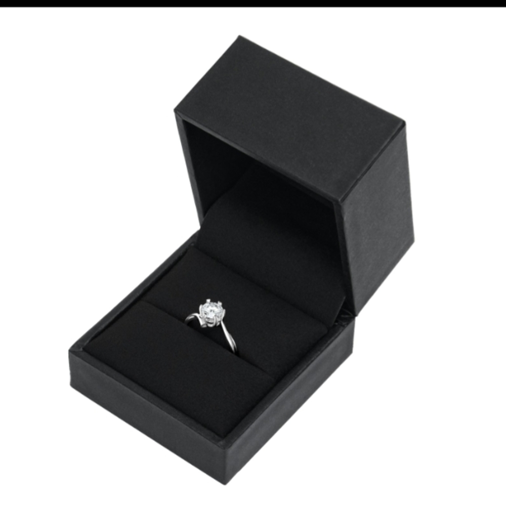 Moissanite Ring .85 ct 925 Silver DEF Gemstone Engagement Solitaire Wedding Ring